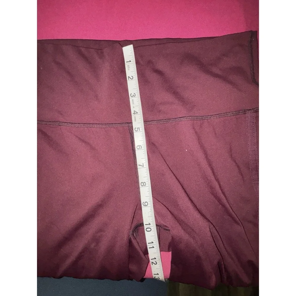 Aerie Chill Play Move Leggings Burgundy  Women's‎ Size Large 0182